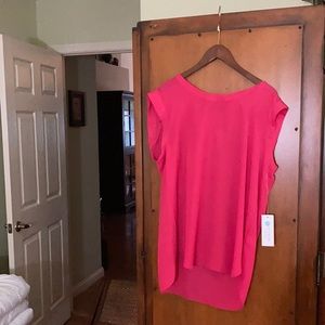 Alice Blue short sleeve hot pink shirt